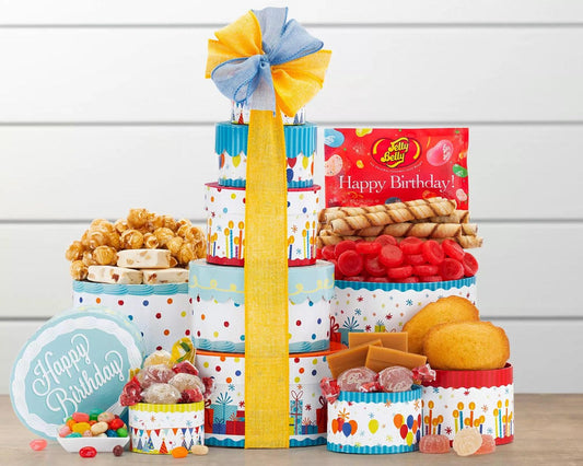 Birthday Wishes Gift Tower - The Gift Basket Company