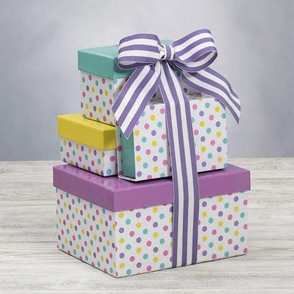 Bright and Cheer Birthday Gift Tower - The Gift Basket Company