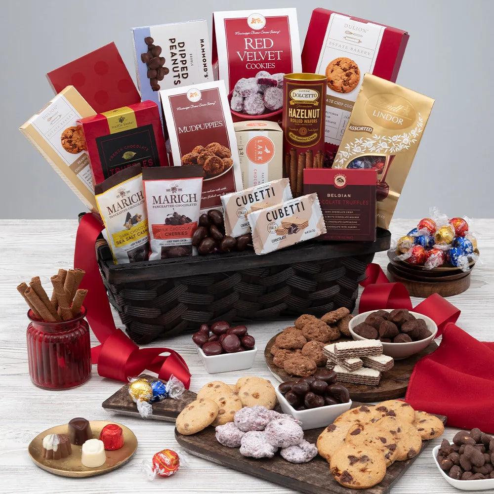 Chocaholic Splendor Premium Chocolate Gift Basket - The Gift Basket Company