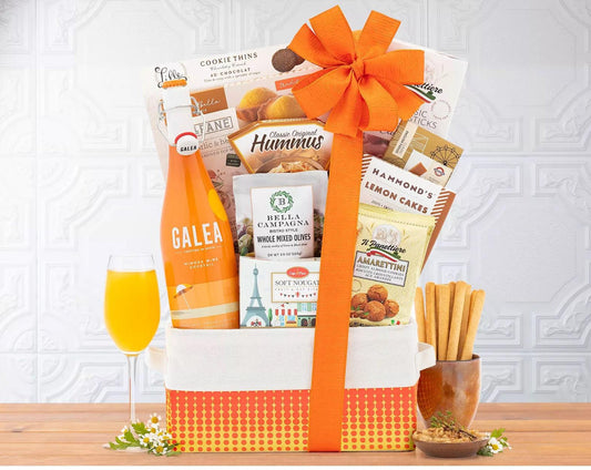 Spanish Summer Mimosa Gourmet Gift Basket - The Gift Basket Company